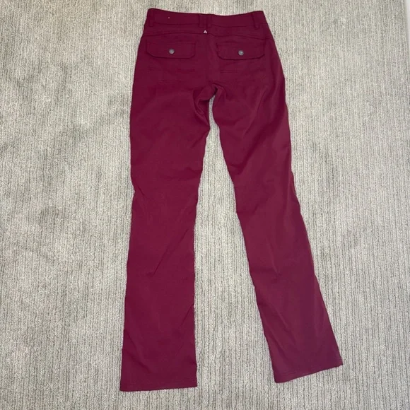 Prana Zion Halle Pant Tall Inseam, Cranberry, Size 4 Long (28 x 34) - Picture 12 of 16